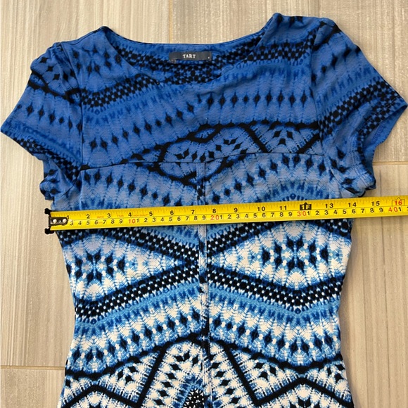 Tart ikat blue Jersey dress small - Picture 6 of 10
